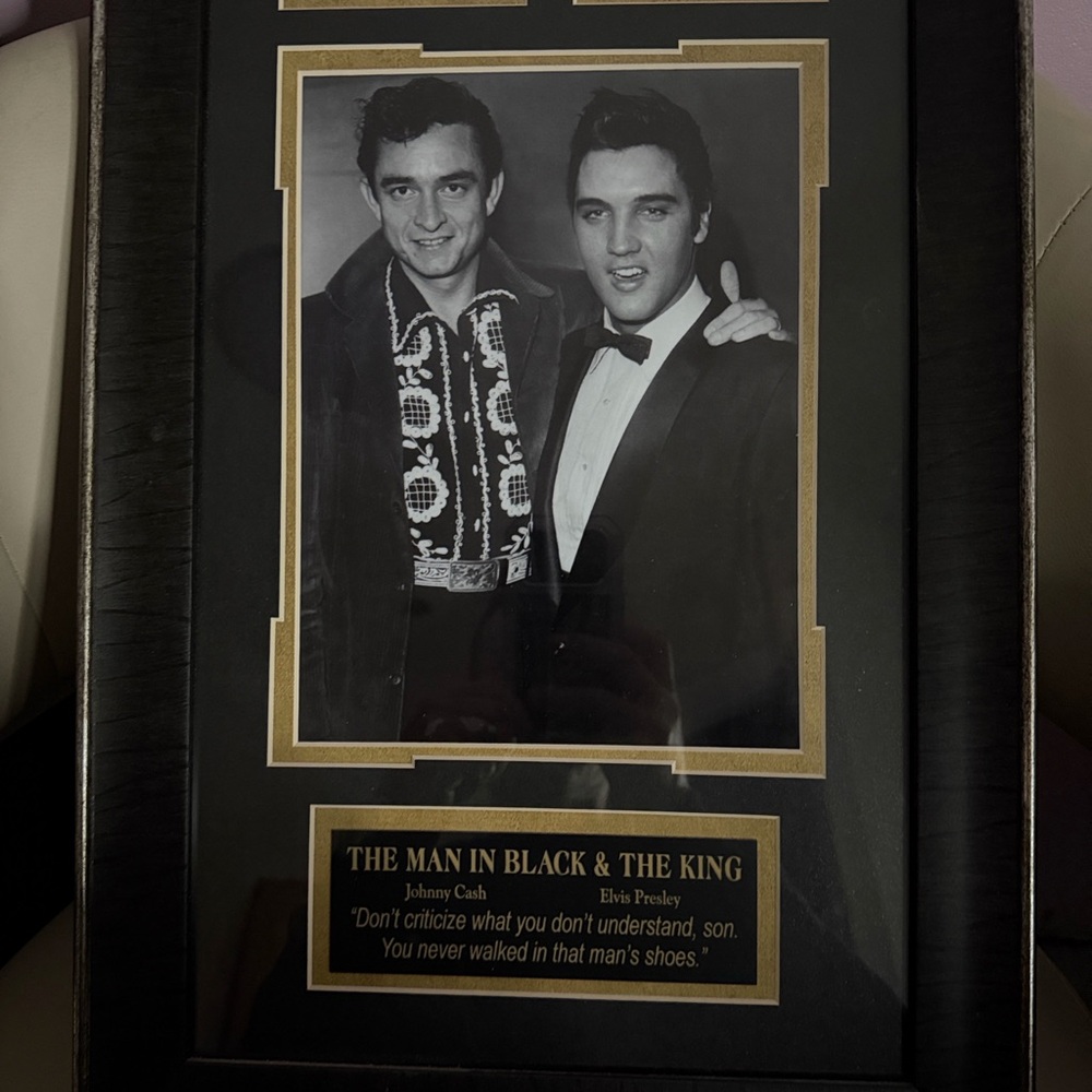 The man in black & the King limited edition photo